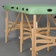 Massage Table Alba 70 Vinyl Flex K022 Green