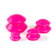 Silicone cups - set of 4 pcs, pink colour