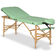 Massage Table Panda Plus Light Wood 70 Vinyl Flex K022 Green