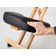 Ergonomic Kneeling Chair Ergo Simple, natural wood, castors with lock