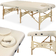 Massage Table Integral Light Wood 102 Comfort Face Hole Vinyl Flex K033 Beige