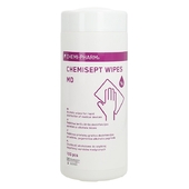 CHEMISEPT WIPES MD alkoholiu suvilgytos paviršių, aparatų bei įrangos dezinfekcinės servetėlės, 100vnt.