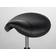 Saddle chair LUMO, plastic frame, PVC Black k515