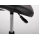 Saddle chair LUMO, plastic frame, PVC Black k515