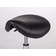 Saddle chair LOFI, metal frame, PVC black k515