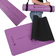 Exercise mat PU, 183x61x0.5cm violet with pattern