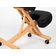 Ergonomic Kneeling Chair Ergo Simple, natural wood, castors with lock