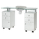 Manicure table with dust collector BD-3453+P WHITE