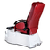 Pedicure chair with massage, BR-3820D, burgundy