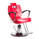 Hairdressing chair, HEKTOR BH-3208, red