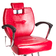 Hairdressing chair, HEKTOR BH-3208, red