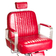 Hairdressing chair, HOMER BH-31237, red