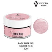Victoria Vynn Easy Fiber Gel со стекловолокном, Sparkle Pink 50ml