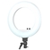 Gredzenveida lampa, RING LIGHT 18" 48W, balta + statīvs