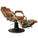 Frizētavas krēsls, Gabbiano Boss Old Leather, gaiši brūns