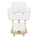 Kirpyklos kėdė "Gabbiano Linz", balta su auksu