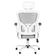 Office chair max comfort 73h white & grey