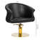 Friziera krēsls, Gabbiano Versal, melns ar zeltu