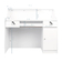 Reception desk, HAIR SYSTEM 003B, white