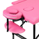 Folding massage table aluminum Activ Fizjo comfort 2 segment pink black aluminum