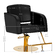 Frizētavas krēsls Gabbiano Turin zeltaini melns