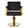 Kirpyklos kėdė Gabbiano Genua aukso ir juodos spalvos