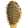 Flexible Hairbrush P-1032 Gold