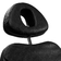 Azzurro 563 kosmētikas krēsls melns