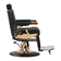 Frizētavas krēsls Gabbiano Marcus zeltaini melns