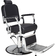 Barber chair for hairdressers SILVER