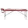 Folding massage table COMFORT 11, bergundy